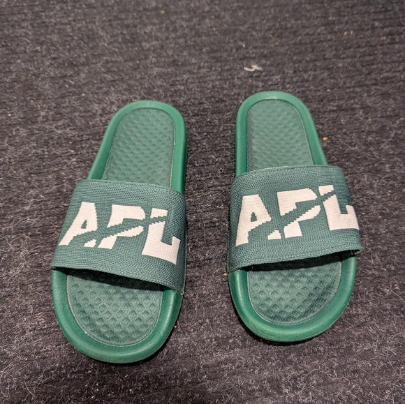 APL Athletic Propulsion Labs - Logo-Embossed TechLoom Slides - Green - Picture 8 of 9